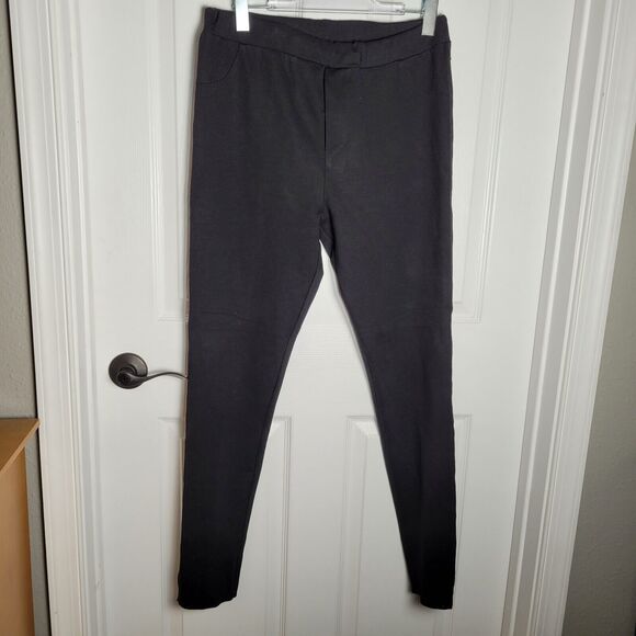 Planet by Lauren G Pant 3 US 14 16 Black Legging Ponte Jersey Knit Ankle Pull On - Picture 1 of 9